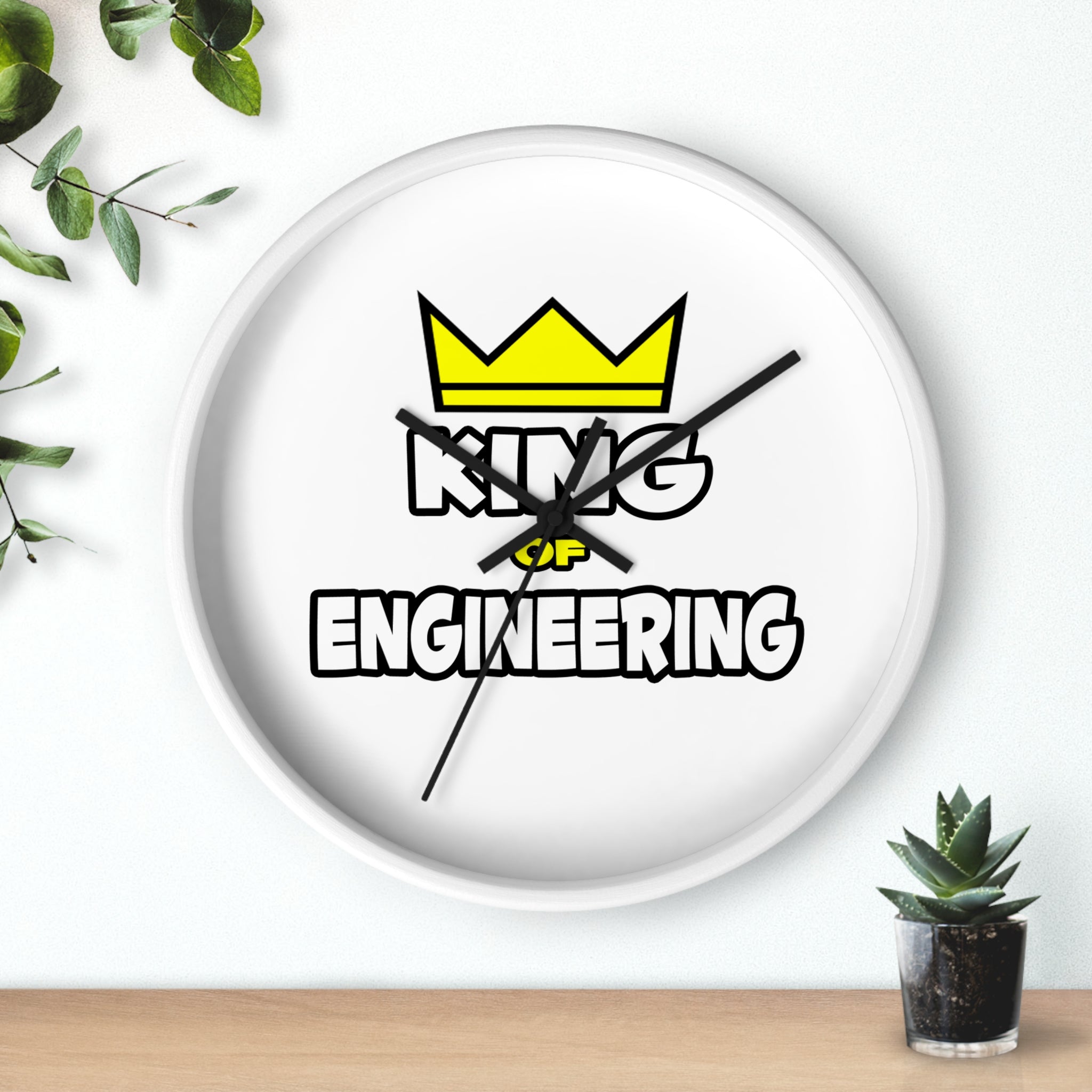King of Engineering - Wall Clock