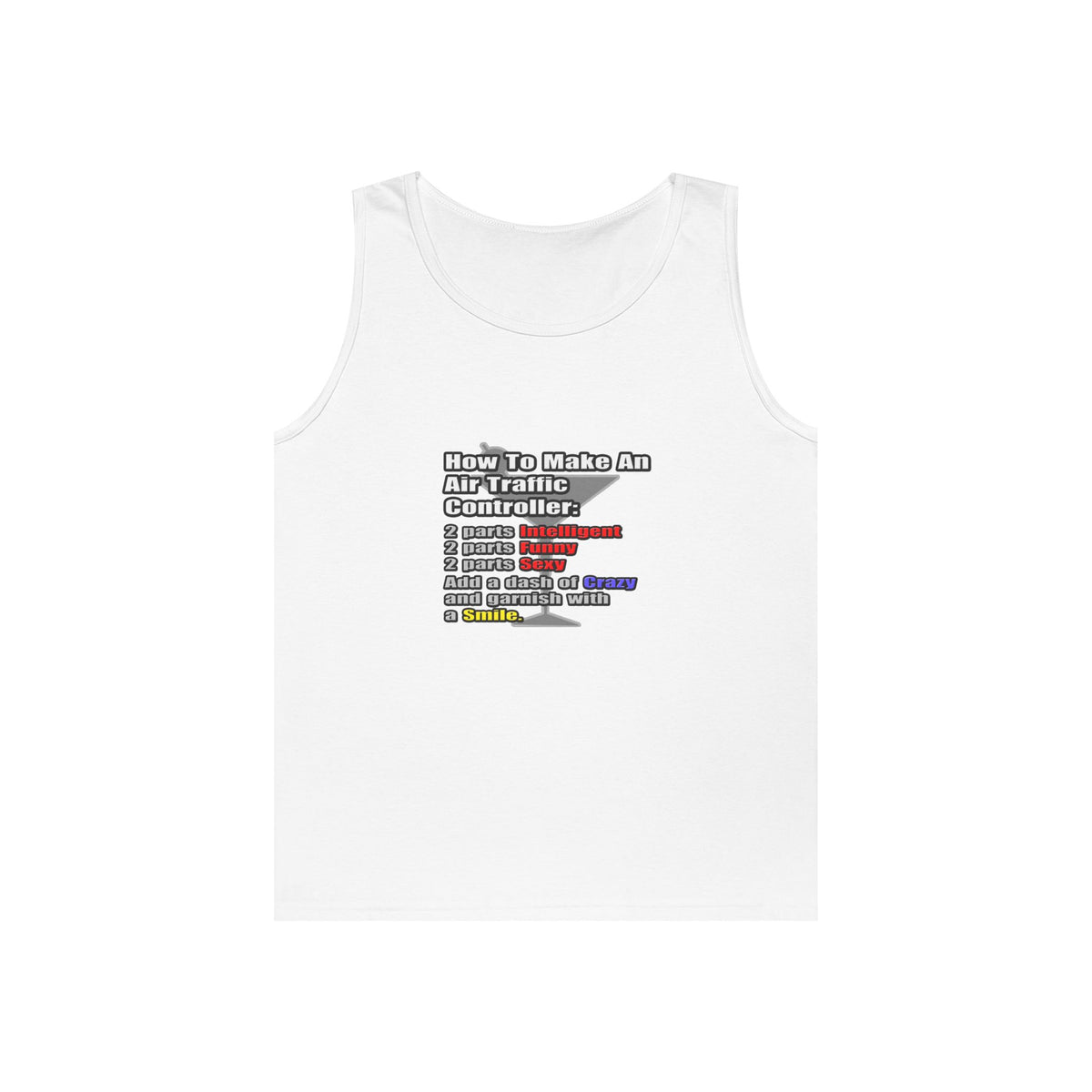 How To Make an Air Traffic Controller - Unisex Heavy Cotton Tank Top