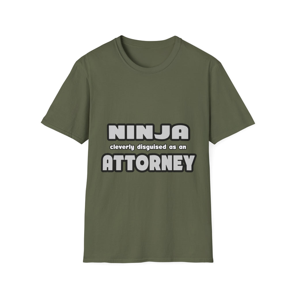 Ninja Cleverly Disguised As An Attorney - Unisex Softstyle T-Shirt