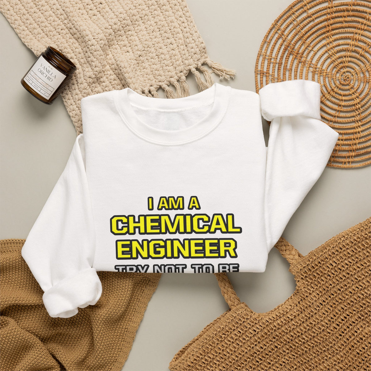 Chemical Engineer...Superior Intelligence - Unisex Heavy Blend™ Crewneck Sweatshirt