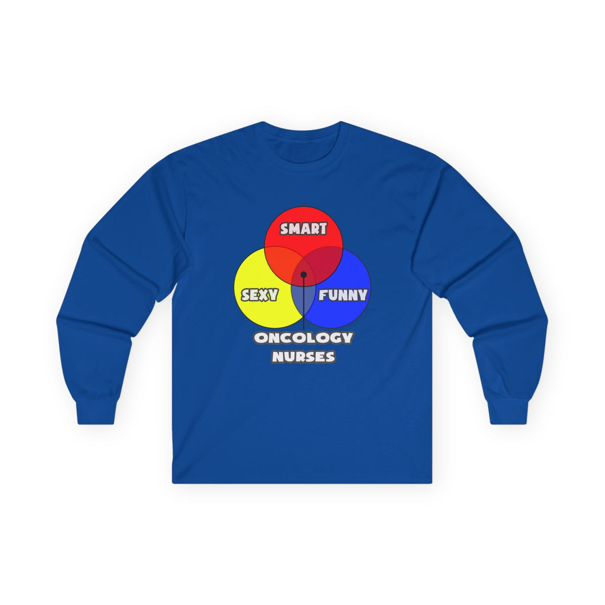 Venn Diagram .. Oncology Nurses - Unisex Ultra Cotton Long Sleeve Tee