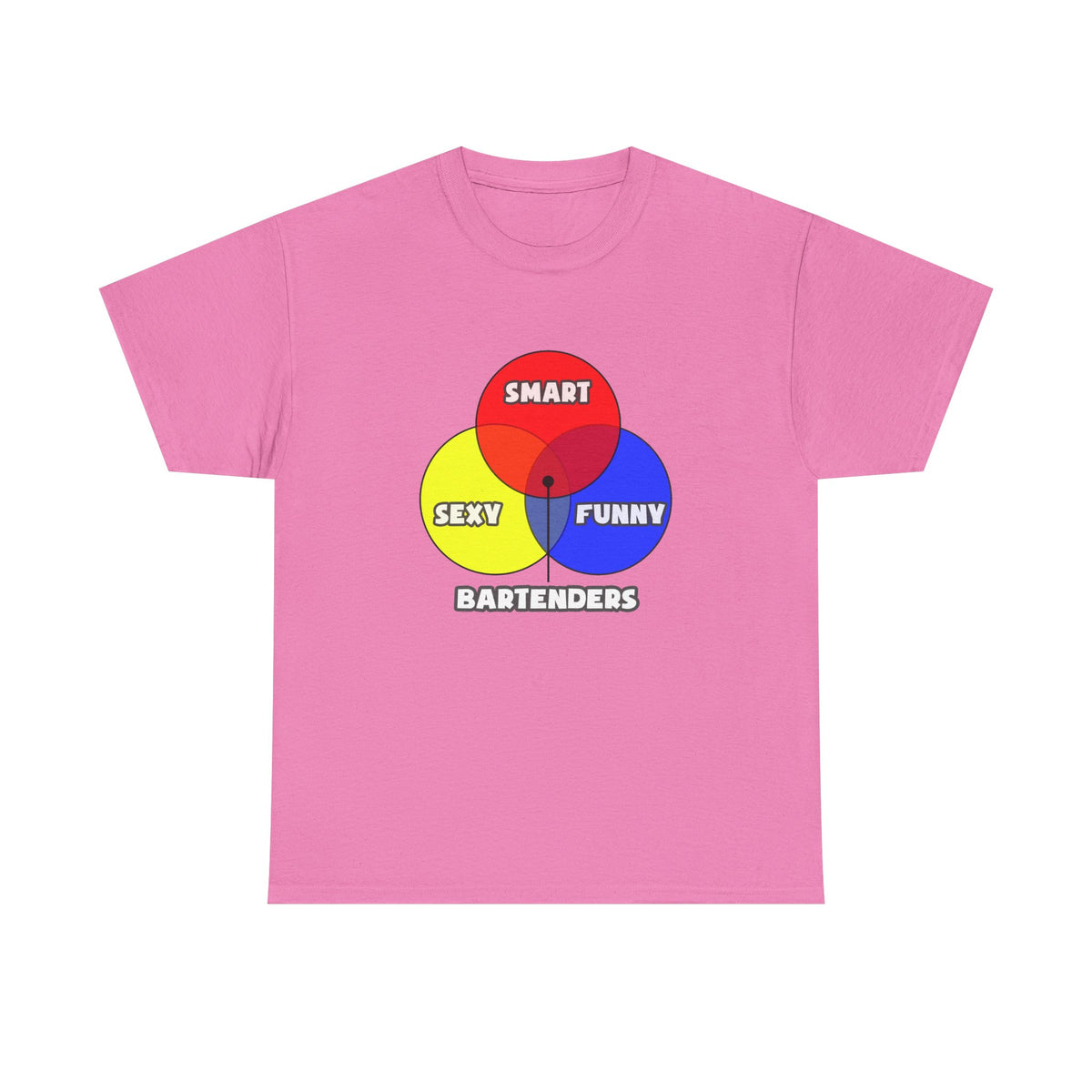Venn Diagram .. Bartenders - Unisex Heavy Cotton Tee