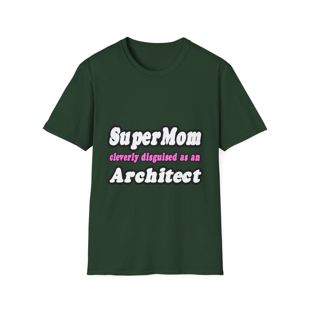 SuperMom...Architect - Unisex Softstyle T-Shirt