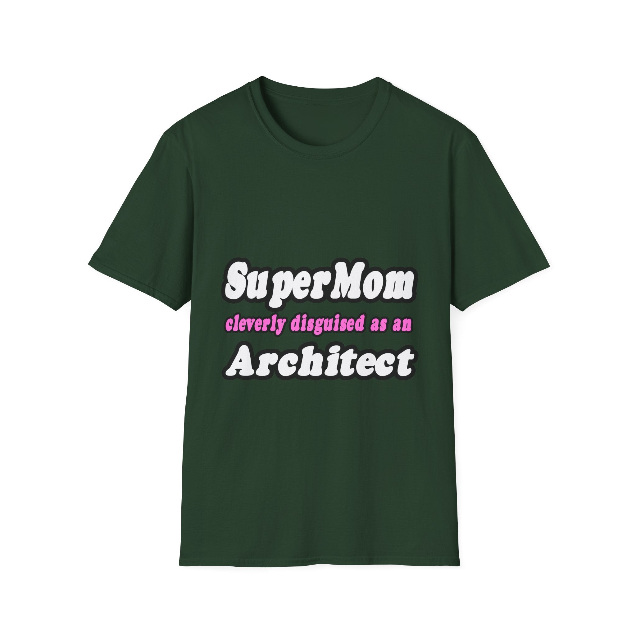 SuperMom...Architect - Unisex Softstyle T-Shirt