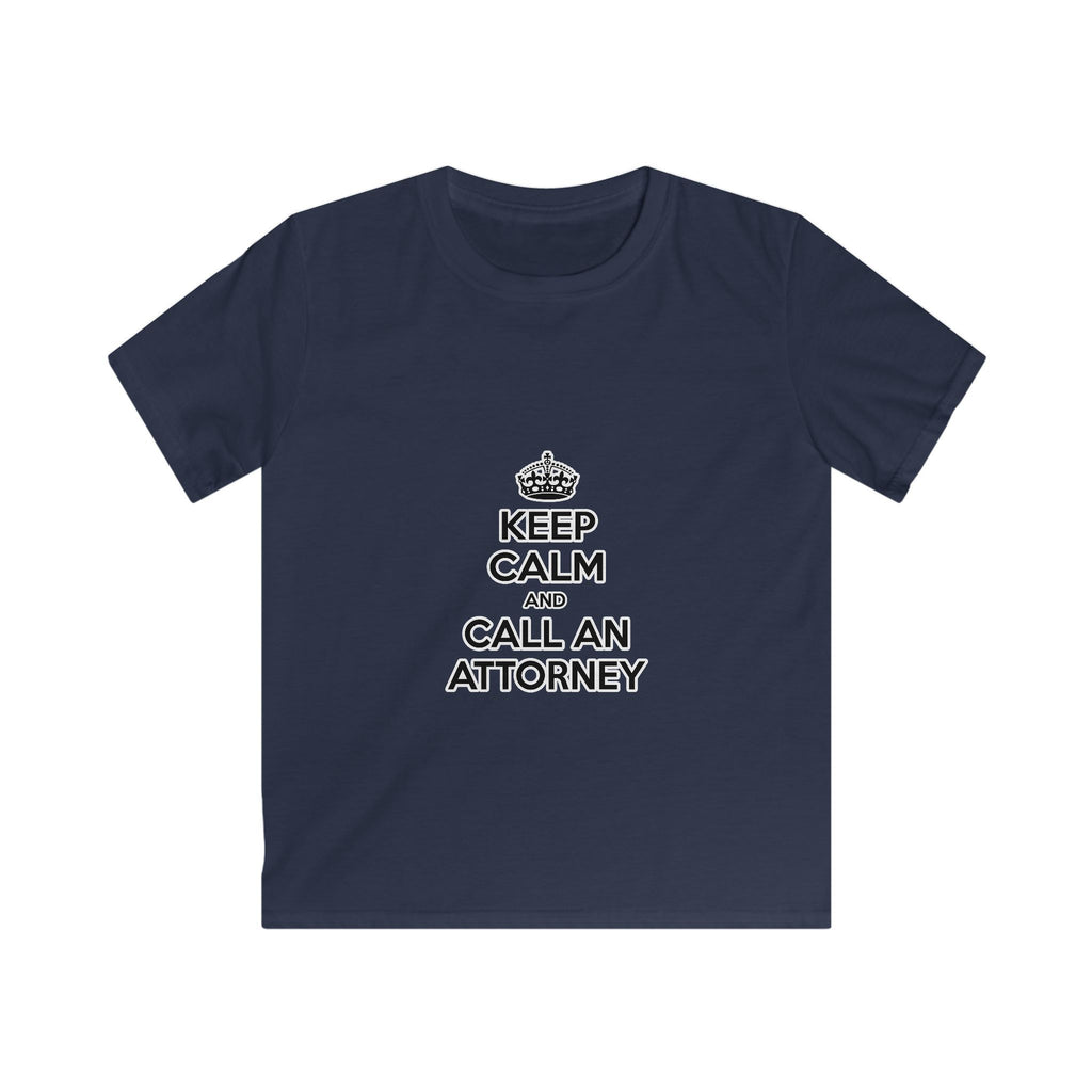 Keep Calm and Call an Attorney - Kids Softstyle Tee
