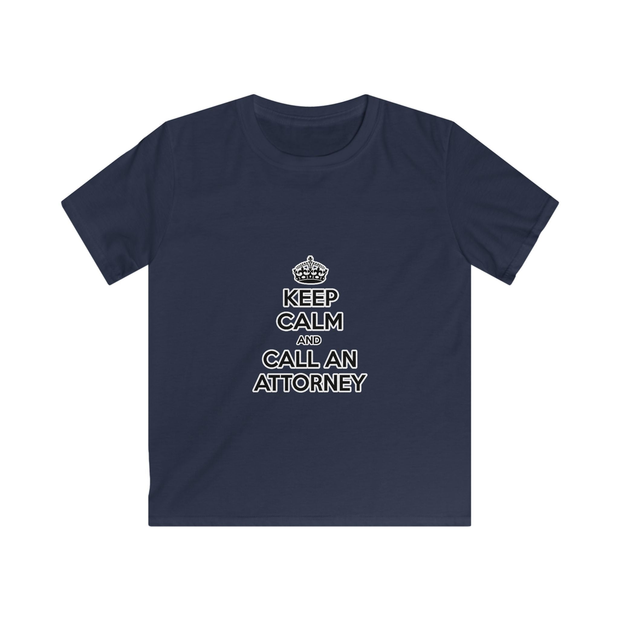 Keep Calm and Call an Attorney - Kids Softstyle Tee