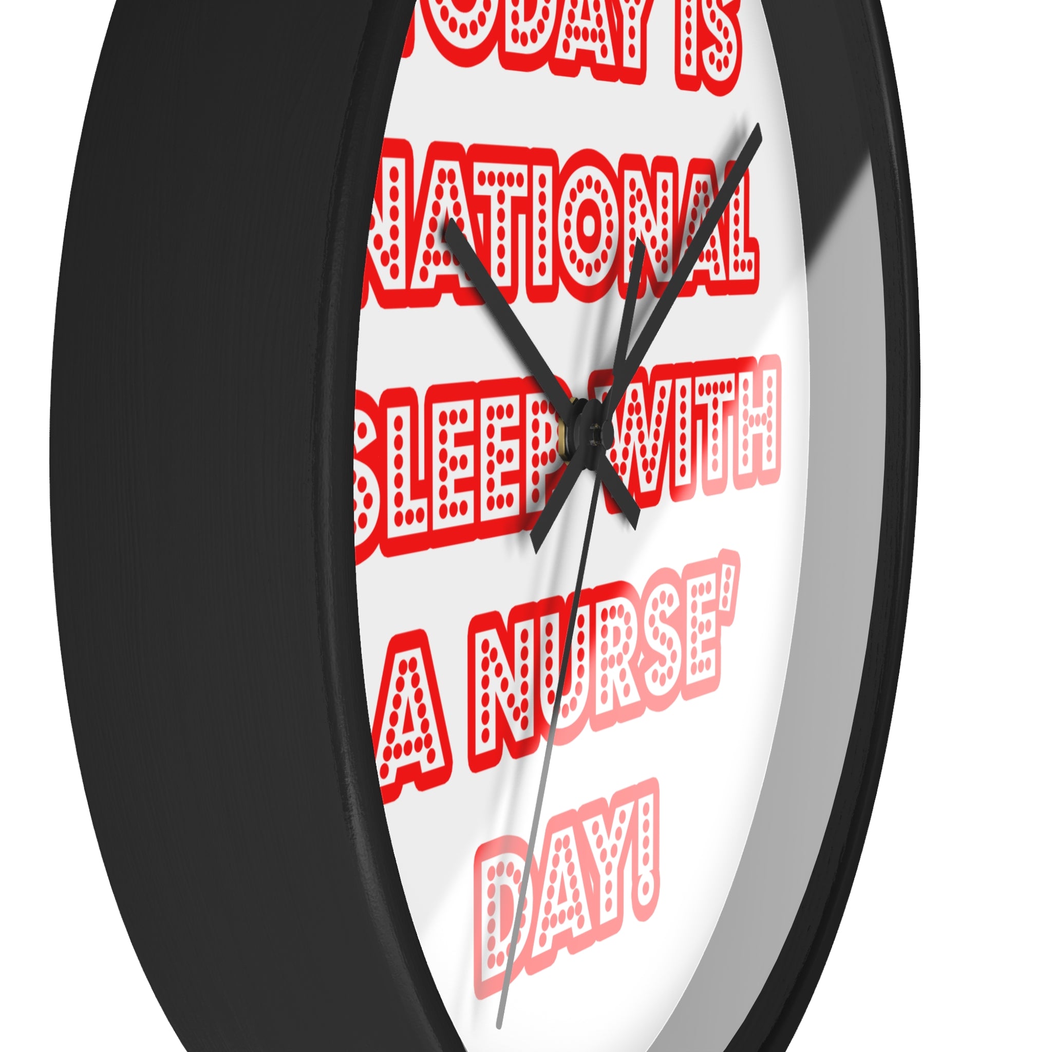 National 'Sleep With a Nurse' Day - Wall Clock