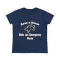Save a Horse, Ride an Emergency Nurse - Women's Midweight Cotton Tee