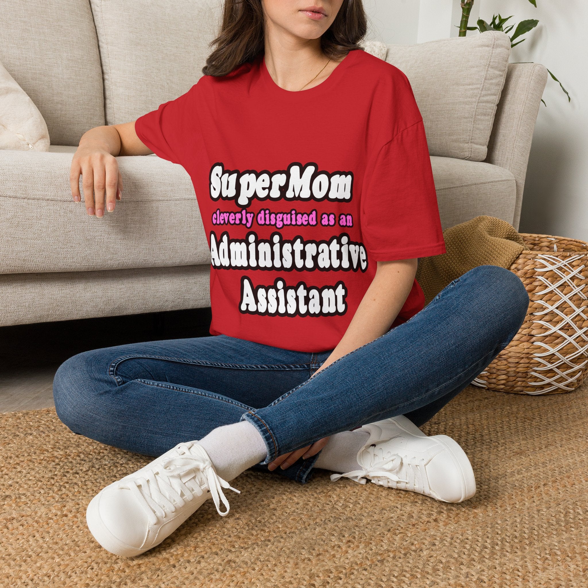 SuperMom...Administrative Assistant - Unisex Softstyle T-Shirt