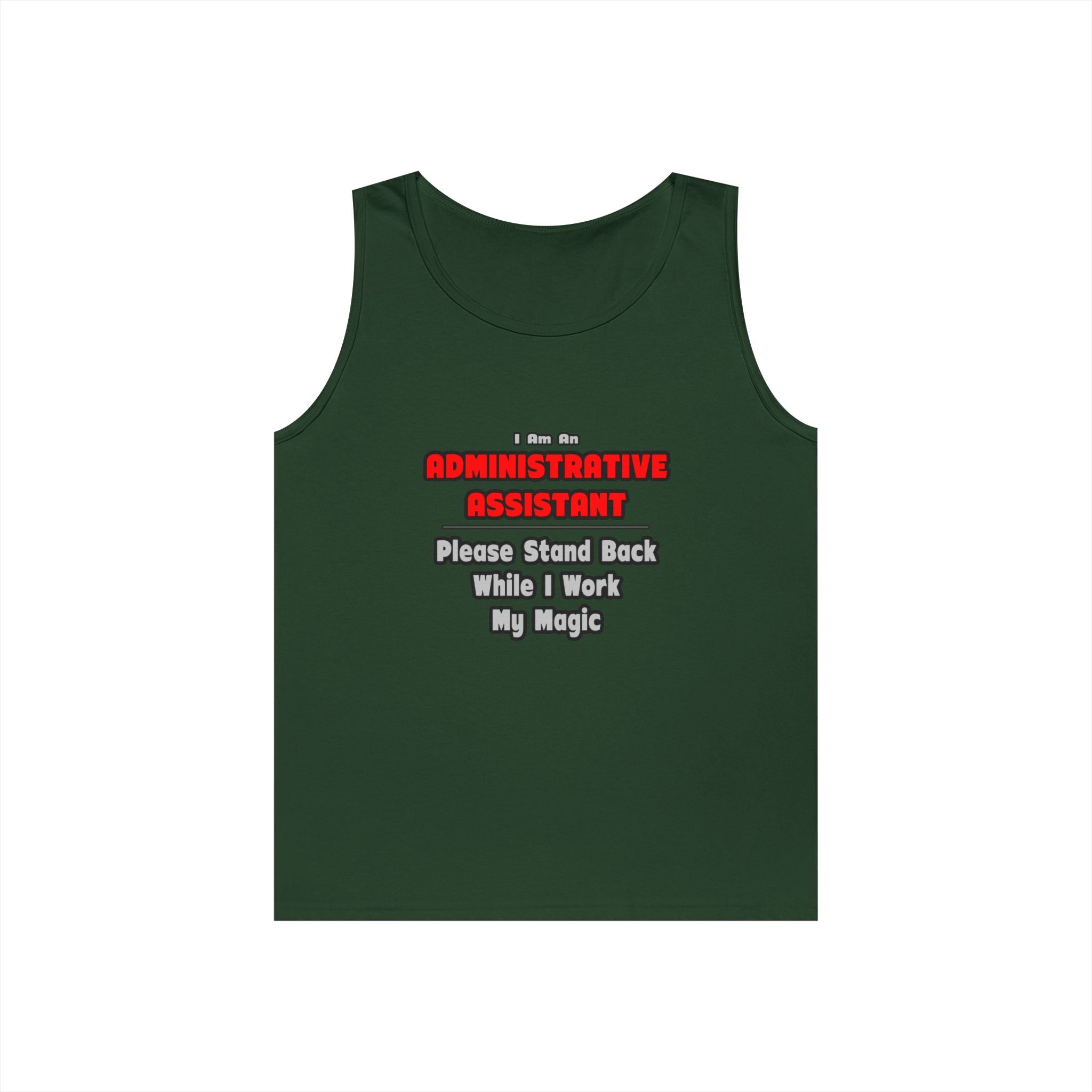 Administrative Assistant...Work My Magic - Unisex Heavy Cotton Tank Top