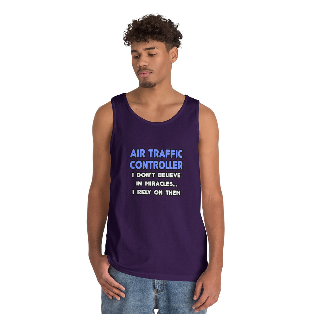Miracles and Air Traffic Controllers - Unisex Heavy Cotton Tank Top