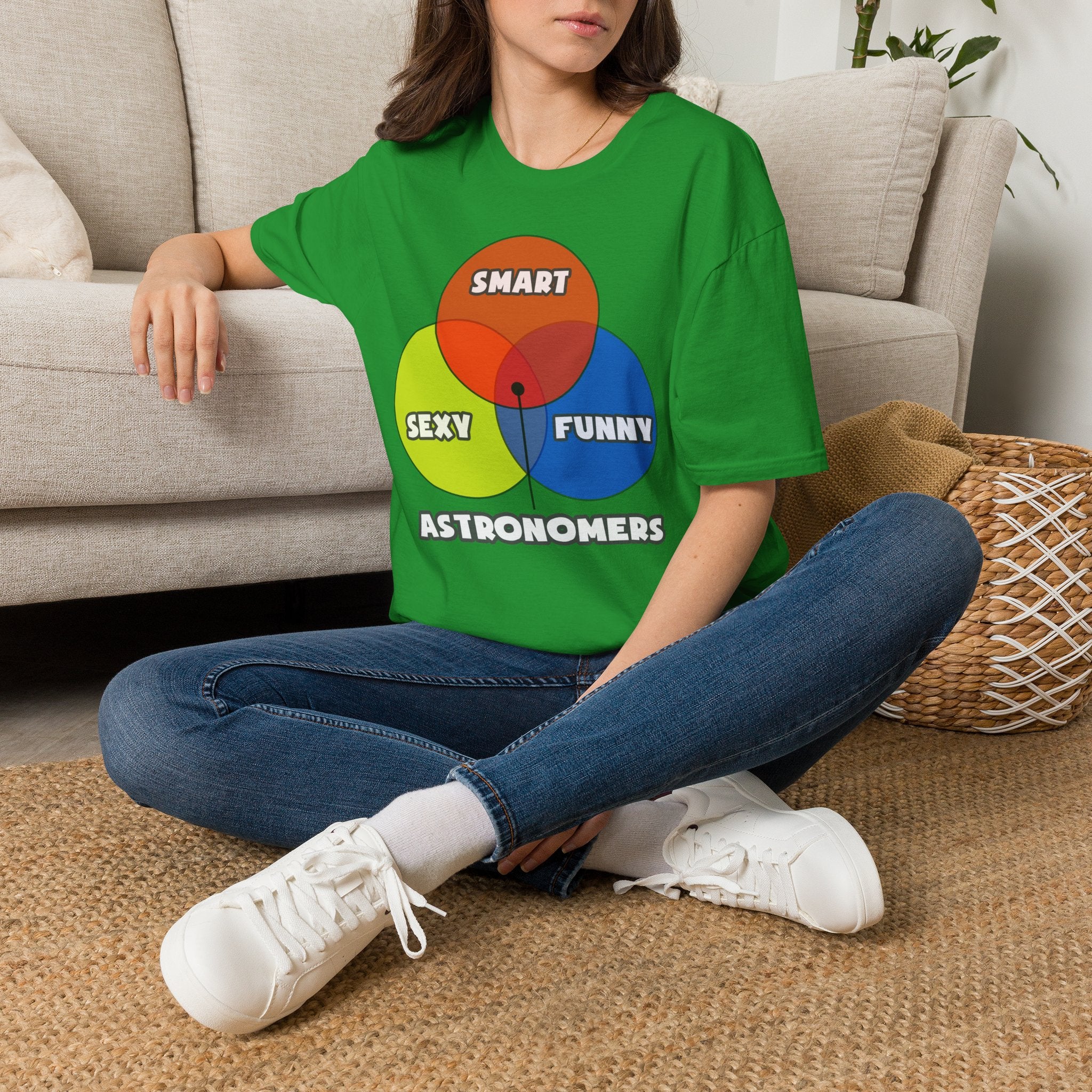 Venn Diagram .. Astronomers - Unisex Softstyle T-Shirt