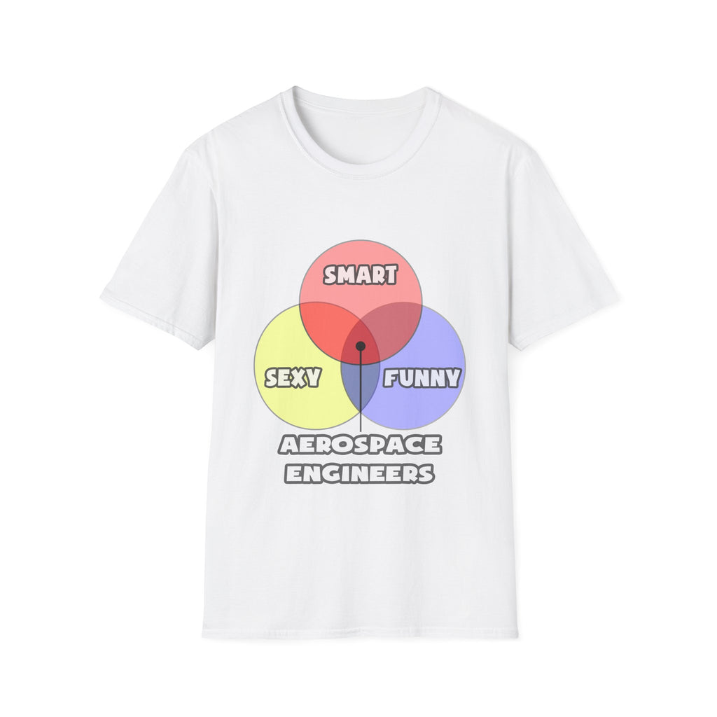 Venn Diagram .. Aerospace Engineers - Unisex Softstyle T-Shirt