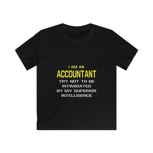 Accountant...Superior Intelligence - Kids Softstyle Tee