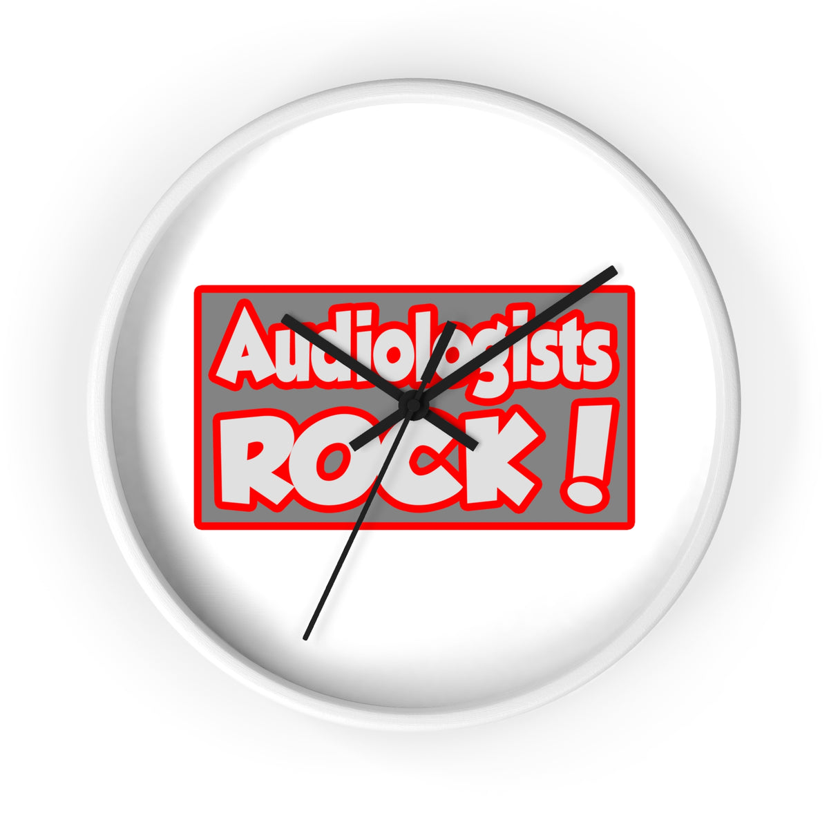 Audiologists Rock! - Wall Clock