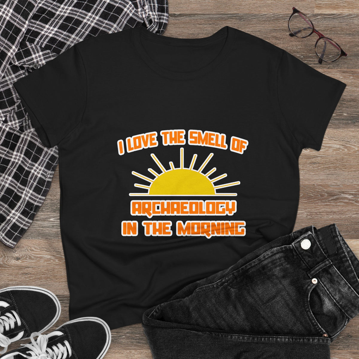 Smell of Archaeology in the Morning - Women's Midweight Cotton Tee