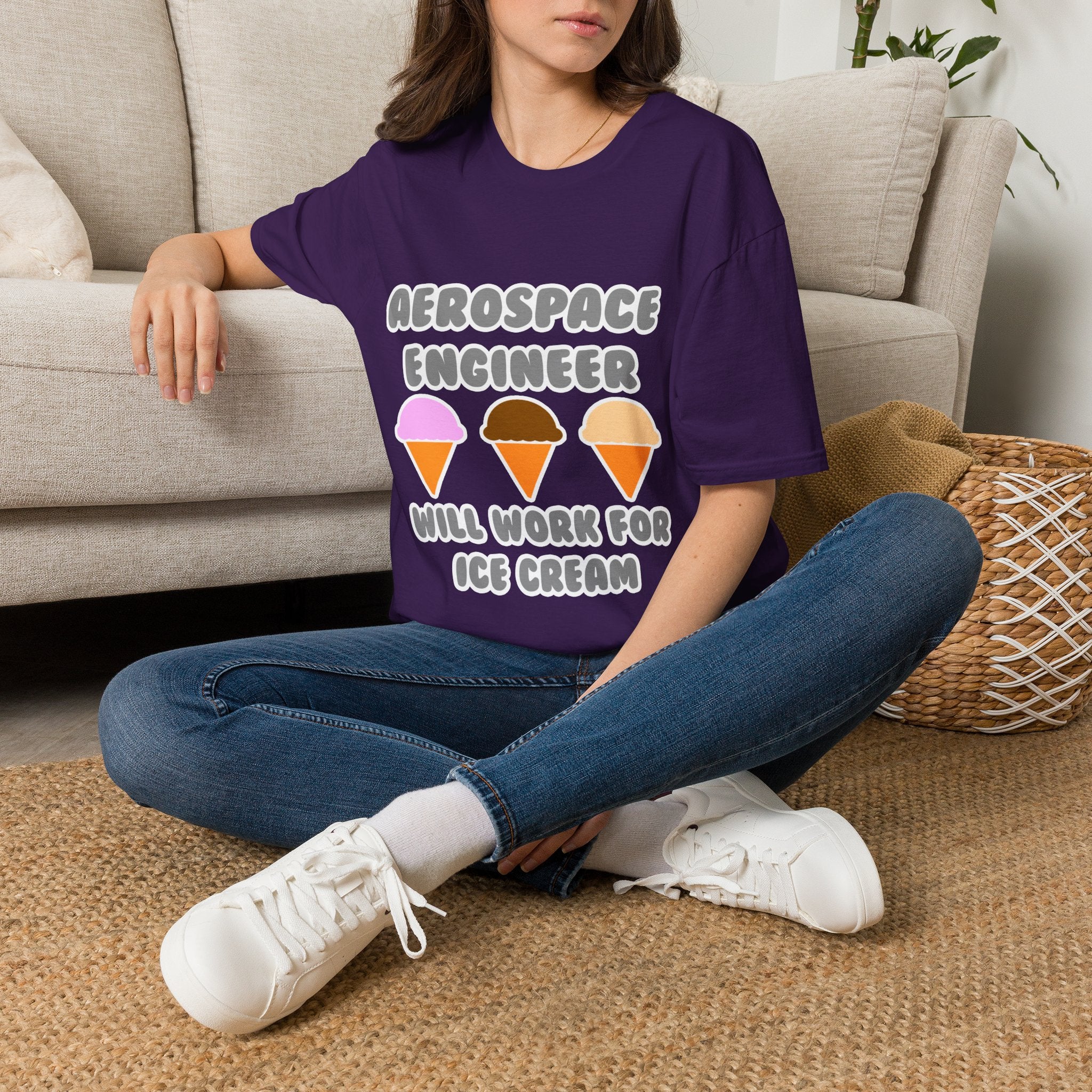 Aerospace Engineer ... Will Work For Ice Cream - Unisex Softstyle T-Shirt