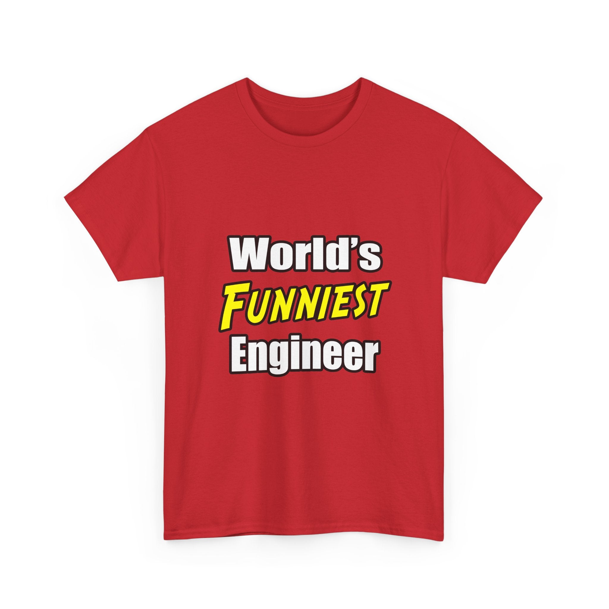 World's Funniest Engineer - Unisex Heavy Cotton Tee