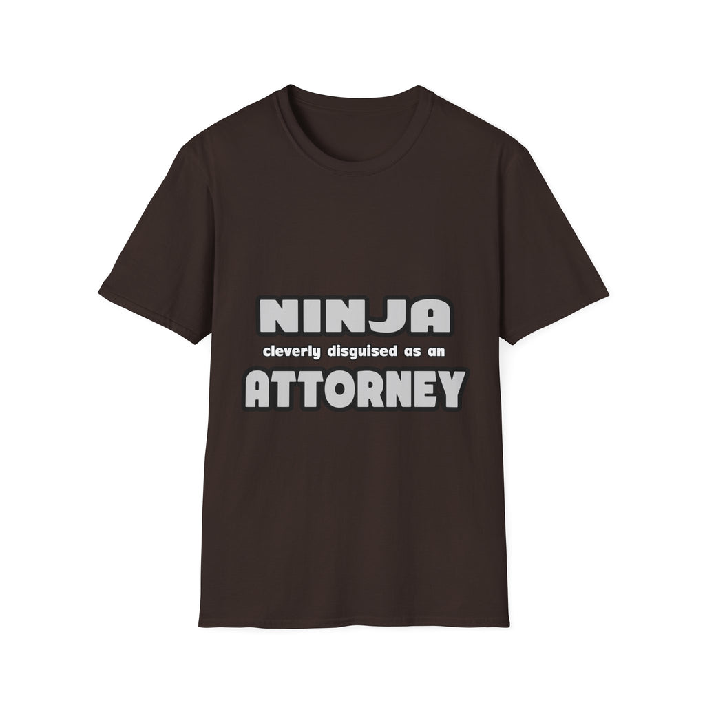 Ninja Cleverly Disguised As An Attorney - Unisex Softstyle T-Shirt