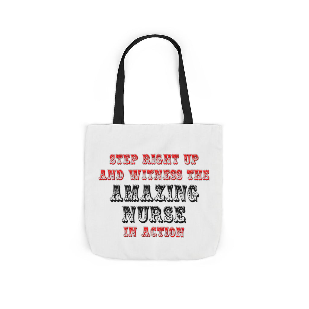 Amazing Nurse In Action - Canvas Tote Bag, 5-Color Straps