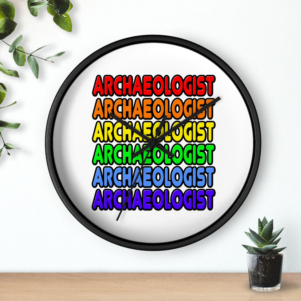Rainbow Archaeologist - Wall Clock