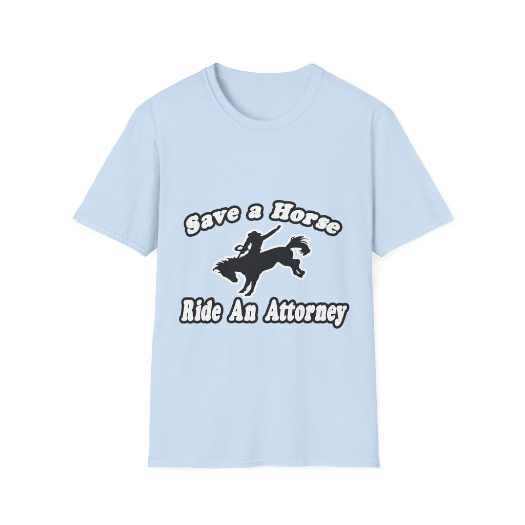 Save Horse Ride Attorney - Unisex Softstyle T-Shirt