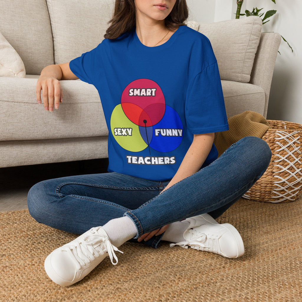 Venn Diagram .. Teachers - Unisex Softstyle T-Shirt