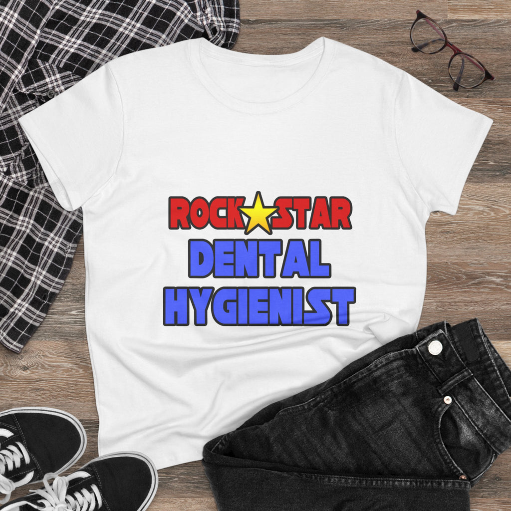 Rock Star Dental Hygienist - Women's Midweight Cotton Tee