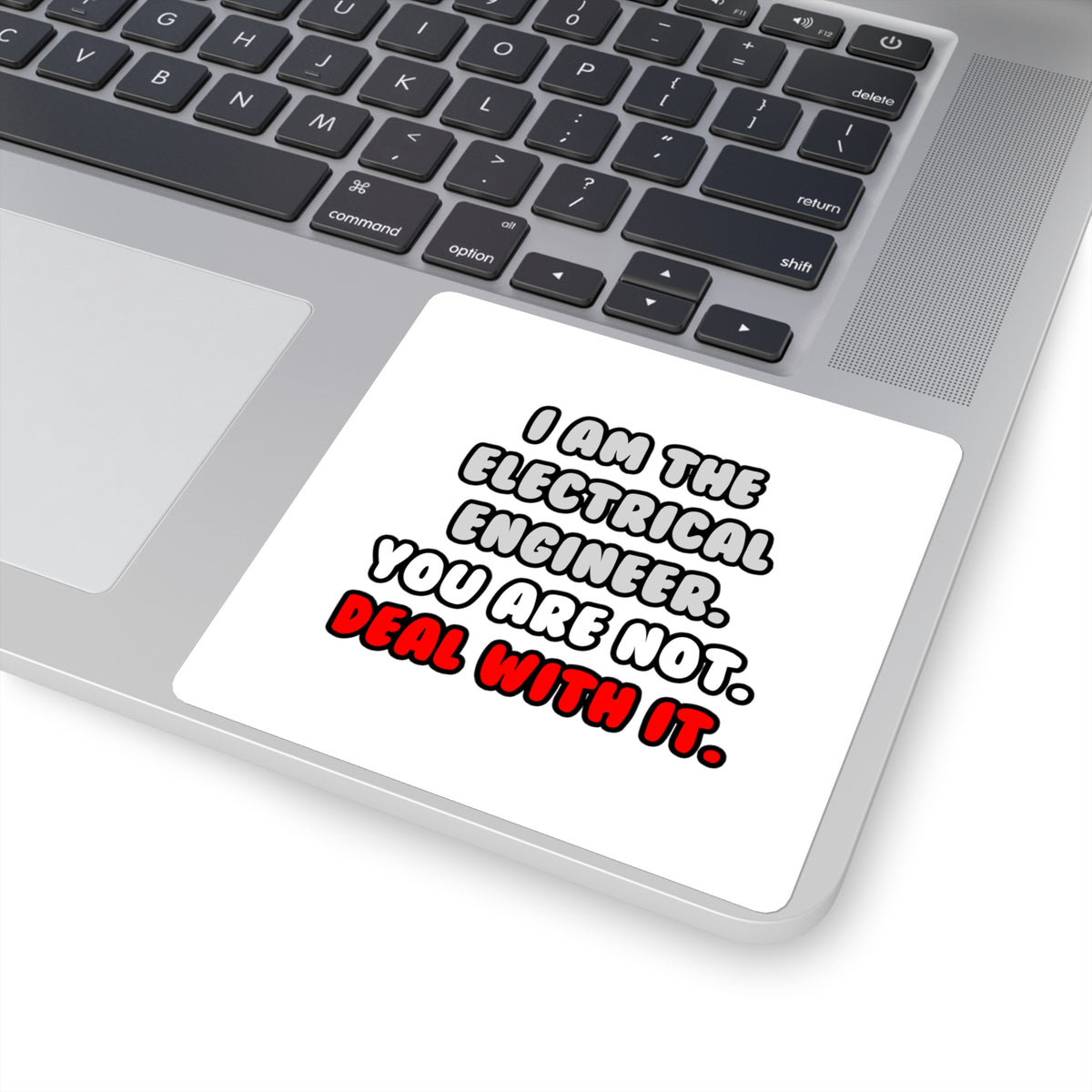 Deal With It ... Funny Electrical Engineer - Square Stickers