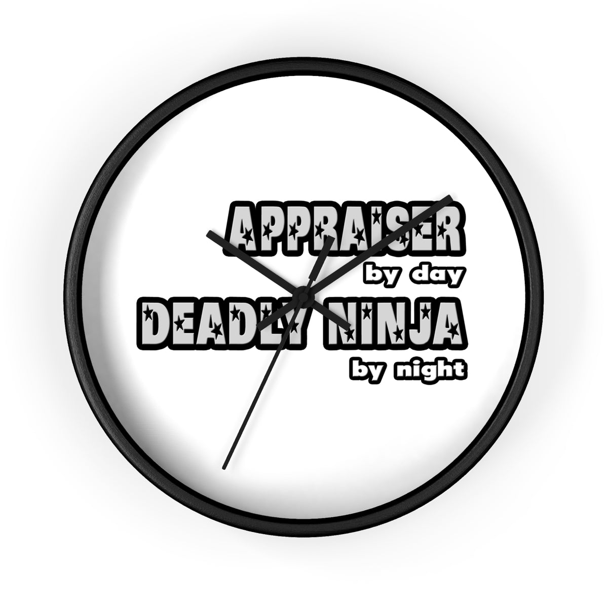 Appraiser By Day...Deadly Ninja By Night - Wall Clock