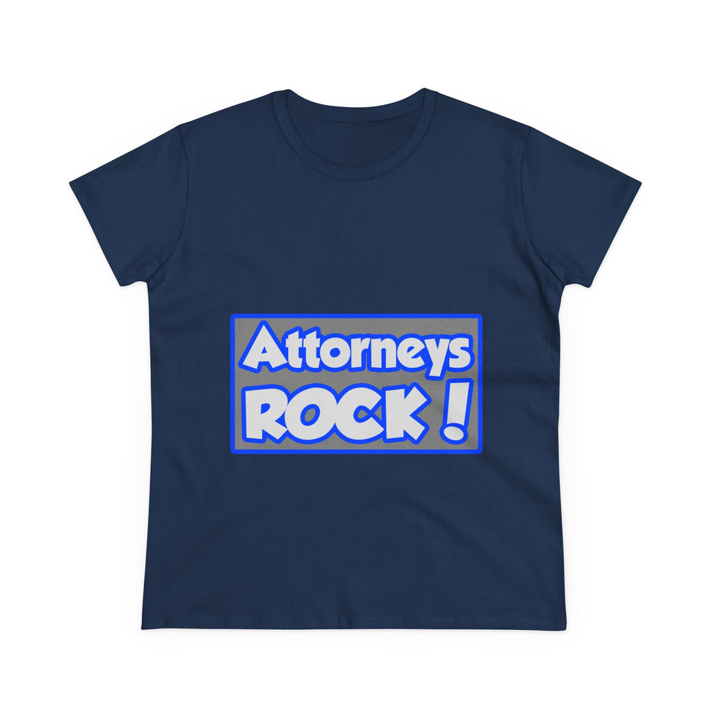 Attorneys Rock! - Women's Midweight Cotton Tee