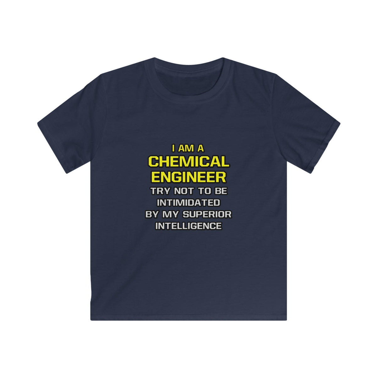 Chemical Engineer...Superior Intelligence - Kids Softstyle Tee
