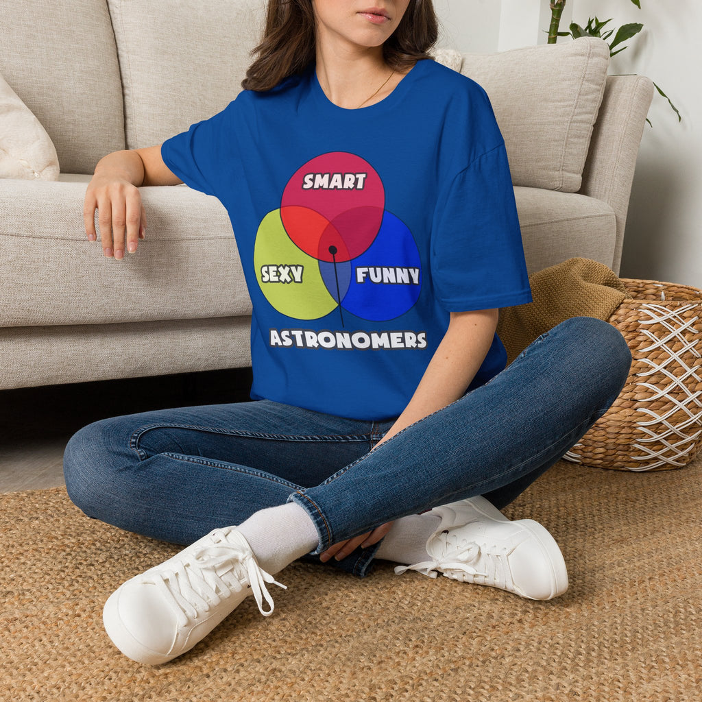 Venn Diagram .. Astronomers - Unisex Softstyle T-Shirt
