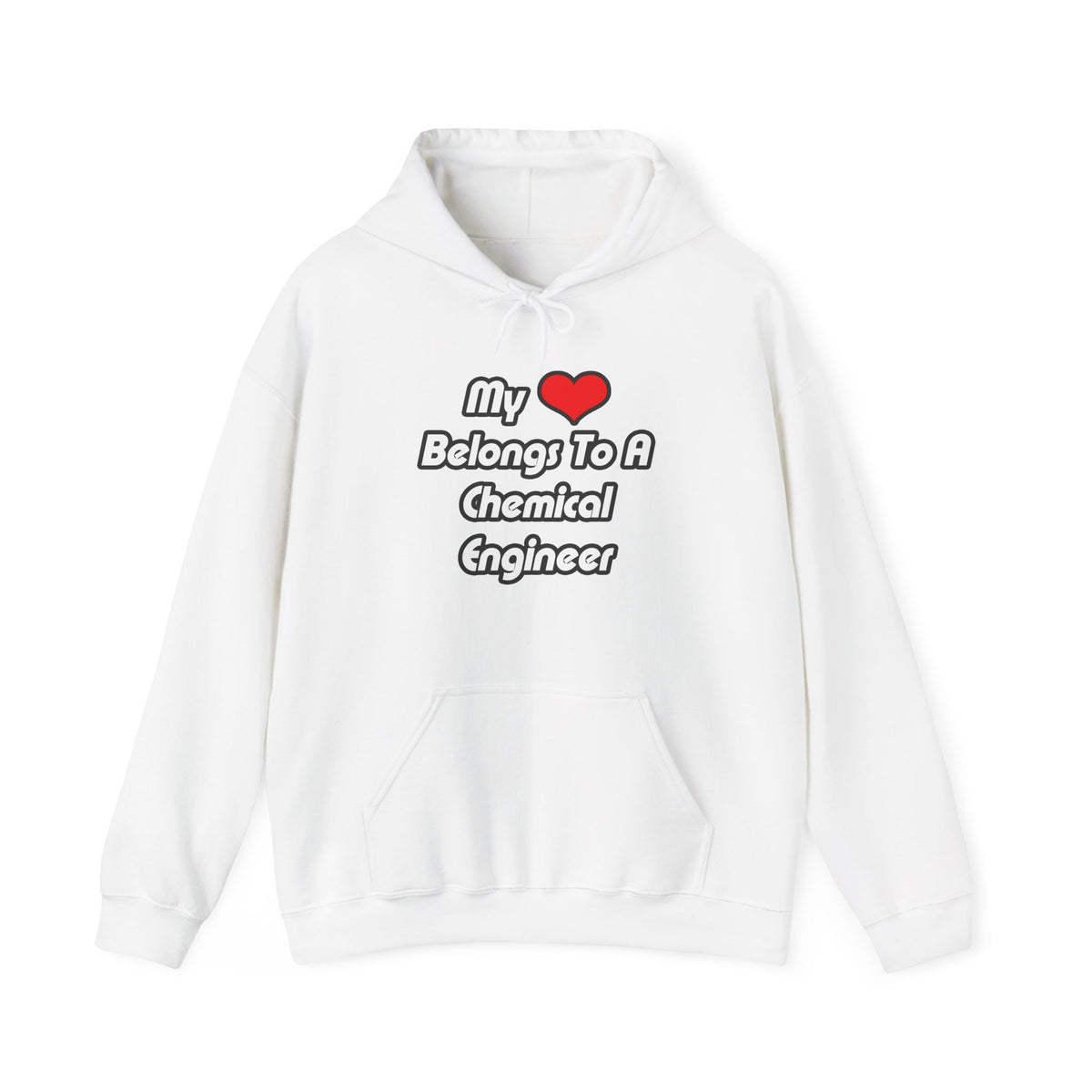My Heart Belongs To A Chemical Engineer - Unisex Heavy Blend™ Hooded Sweatshirt