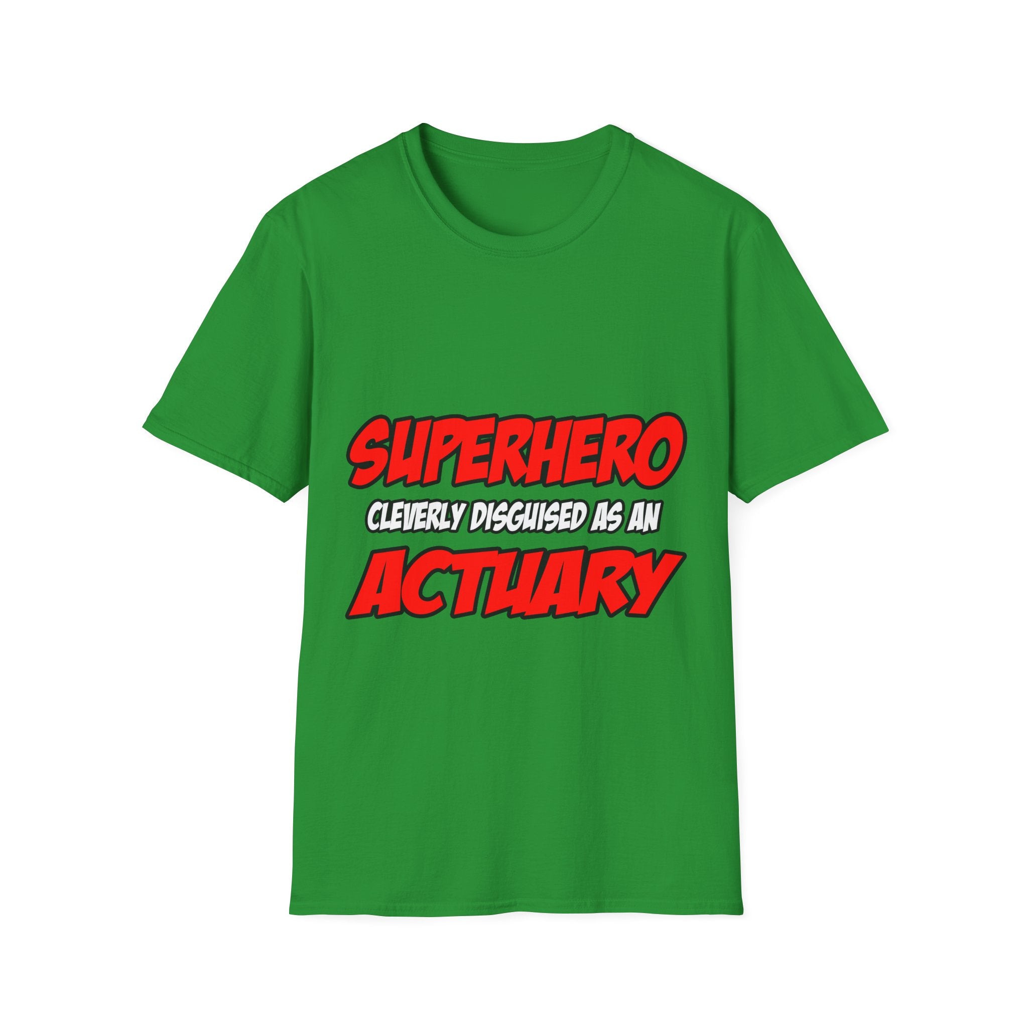Superhero...Actuary - Unisex Softstyle T-Shirt