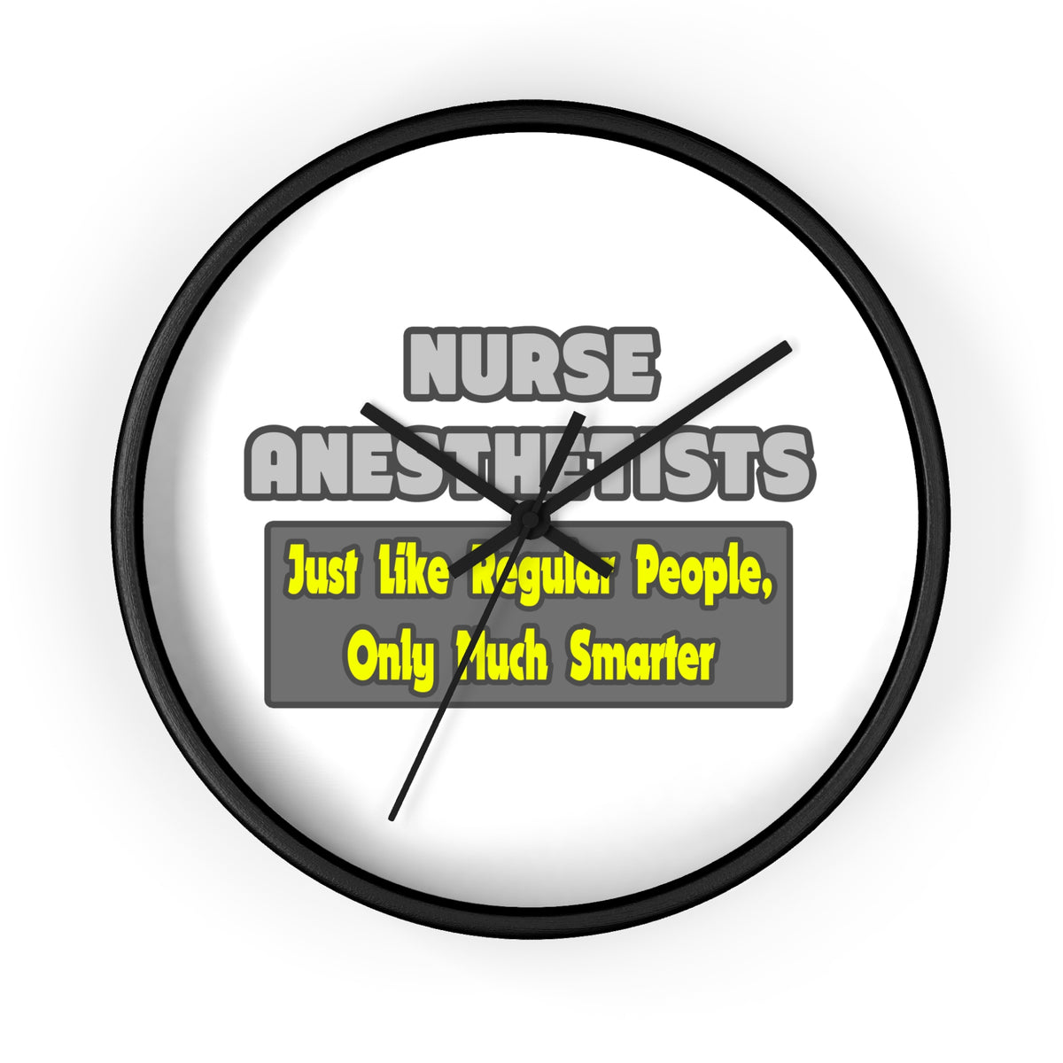 Nurse Anesthetists...Smarter - Wall Clock