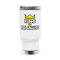 King of Risk Analysis - Stainless Steel Travel Mug with Handle, 14oz