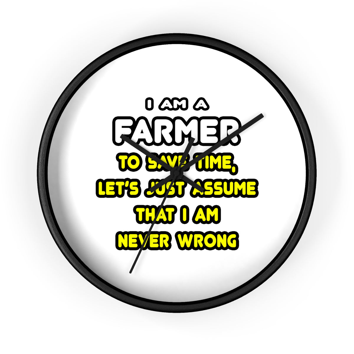 Funny Farmer T Shirts and Gifts - Wall Clock