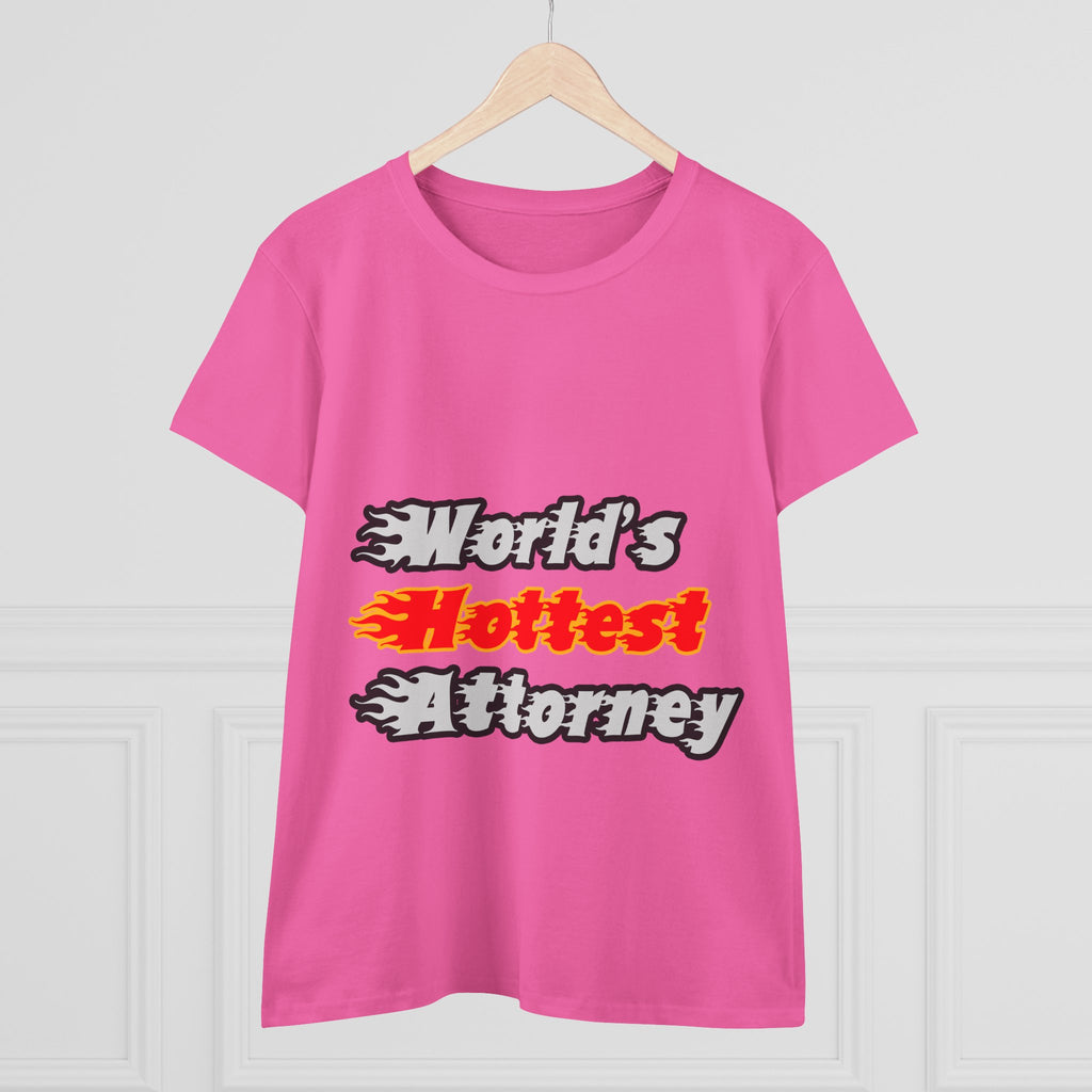 World's Hottest Attorney - Women's Midweight Cotton Tee
