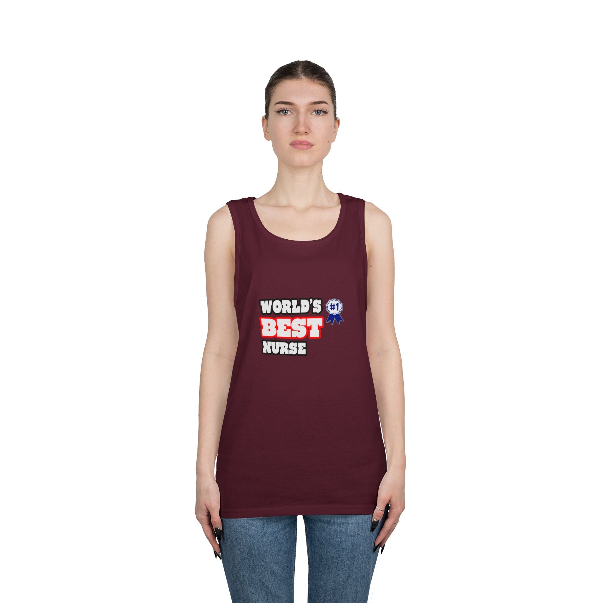 World's Best Nurse - Unisex Heavy Cotton Tank Top