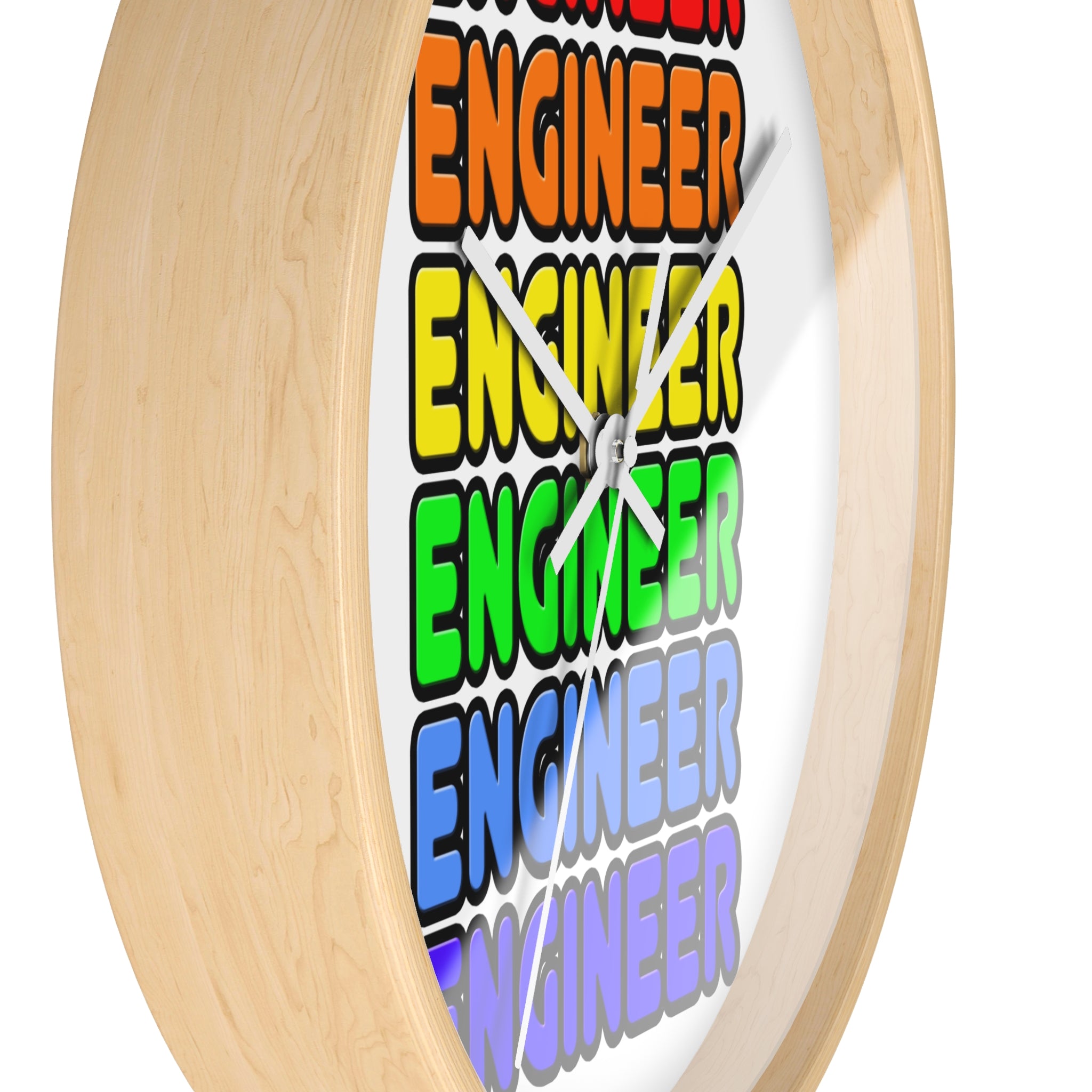Rainbow Engineer - Wall Clock