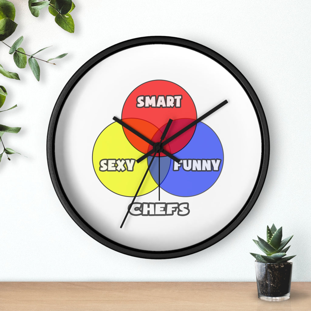 Venn Diagram .. Chefs - Wall Clock