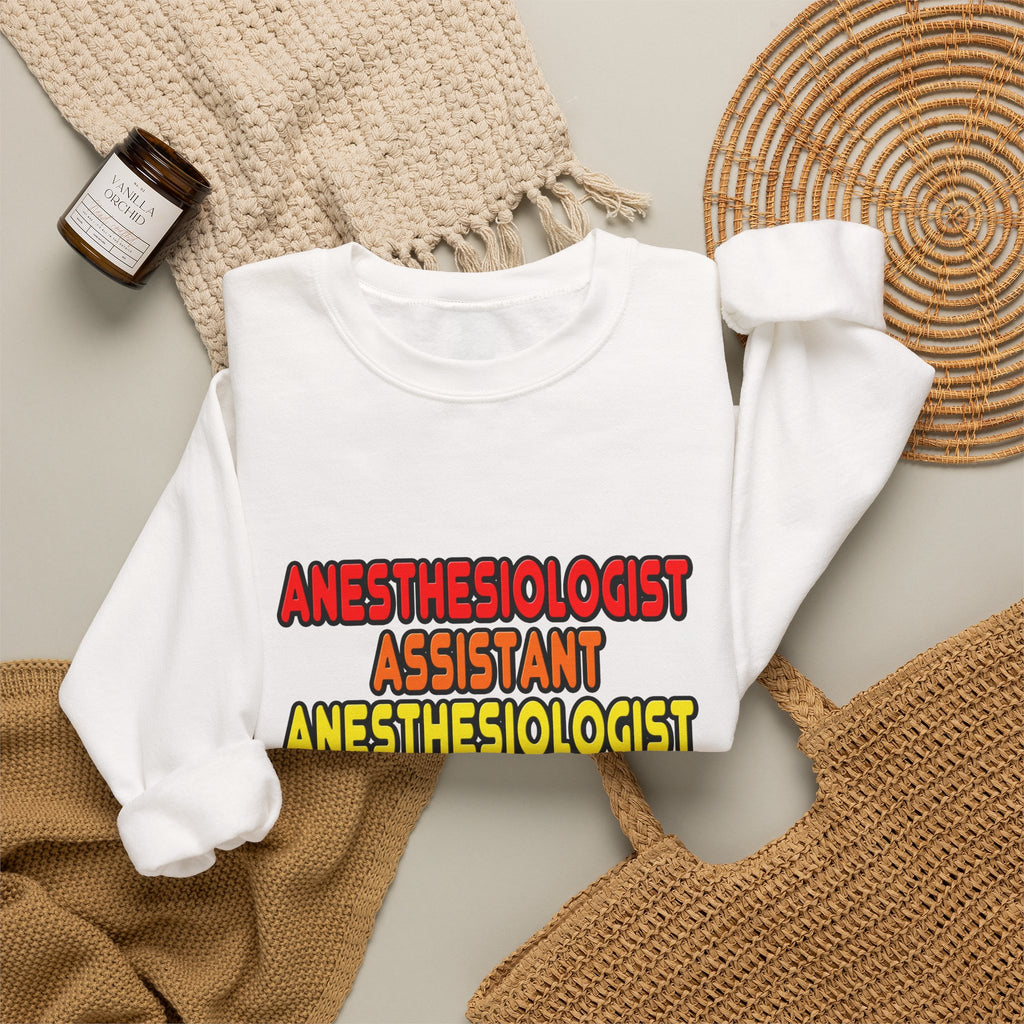 Rainbow Anesthesiologist Assistant - Unisex Heavy Blend™ Crewneck Sweatshirt