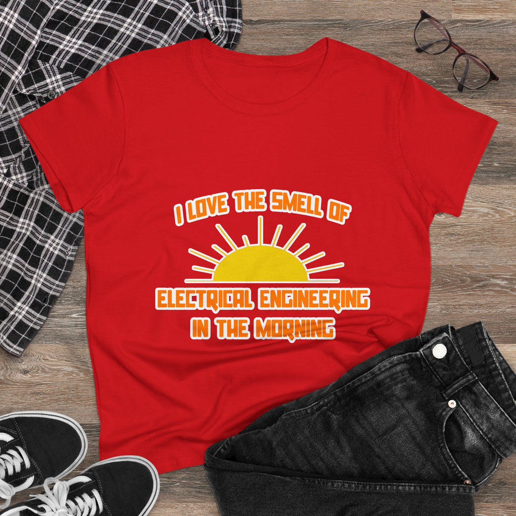 Smell of Electrical Engineering in the Morning - Women's Midweight Cotton Tee