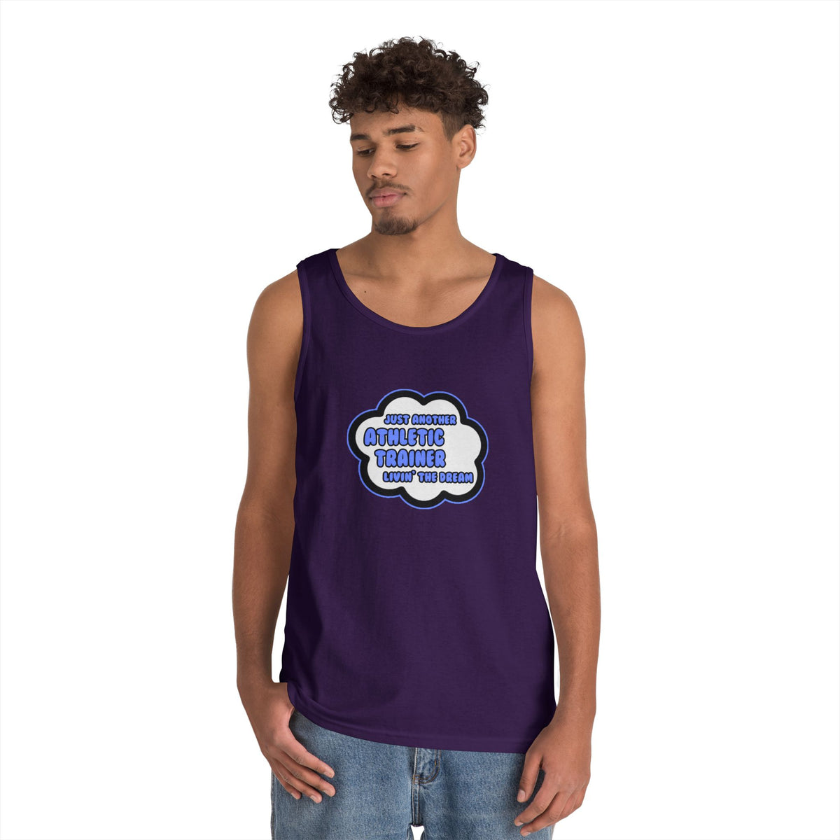 Athletic Trainer .. Livin' The Dream - Unisex Heavy Cotton Tank Top