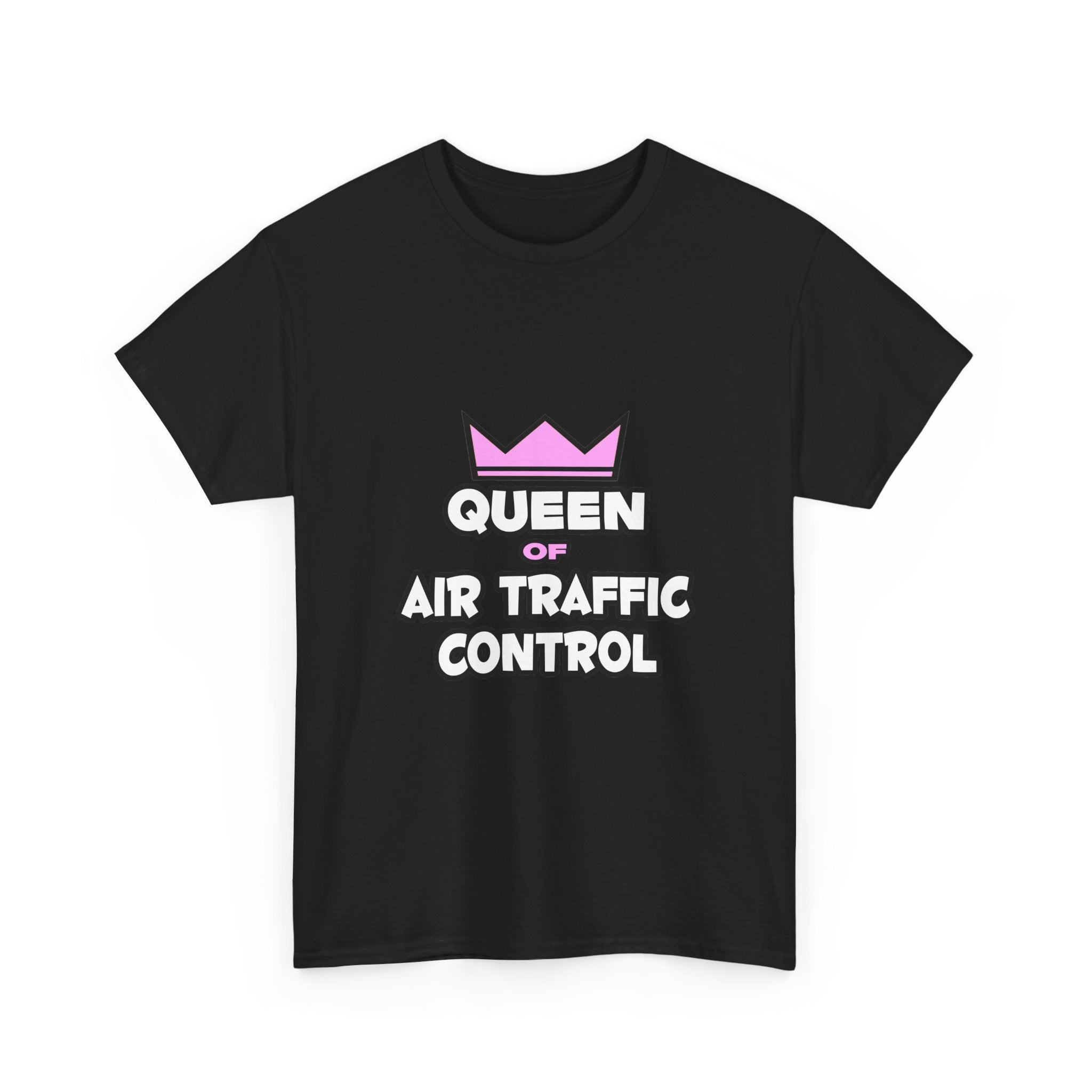 Queen of Air Traffic Control - Unisex Heavy Cotton Tee