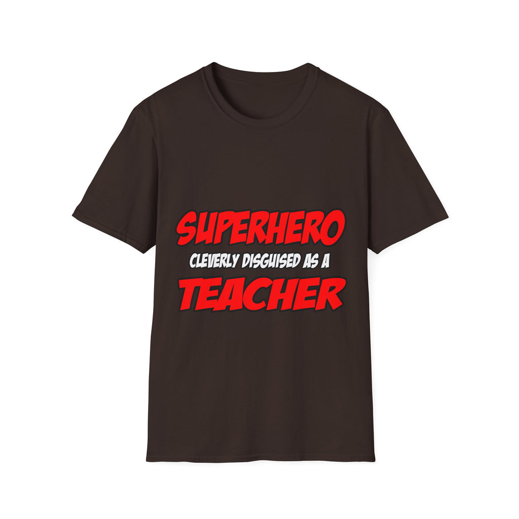 Superhero...Teacher - Unisex Softstyle T-Shirt