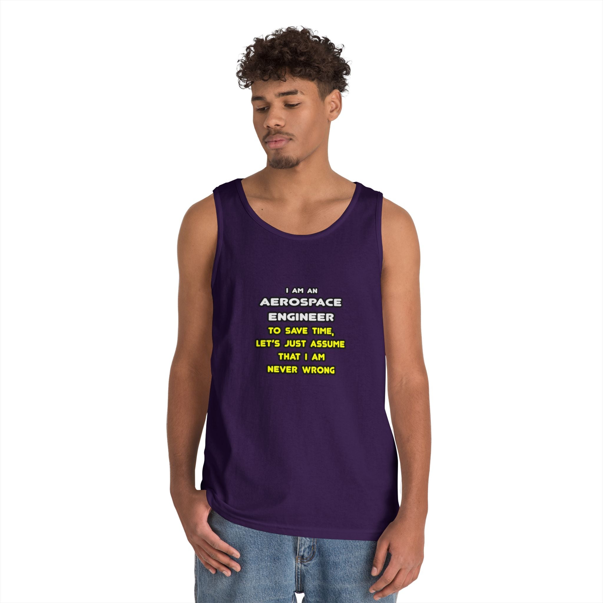 Funny Aerospace Engineer T Shirts and Gifts - Unisex Heavy Cotton Tank Top