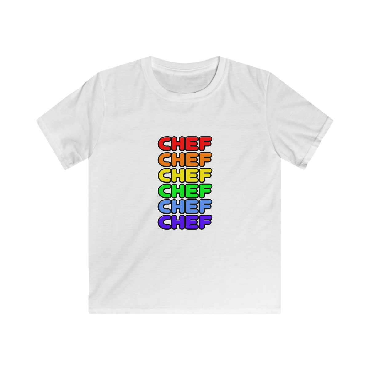 Rainbow Chef - Kids Softstyle Tee