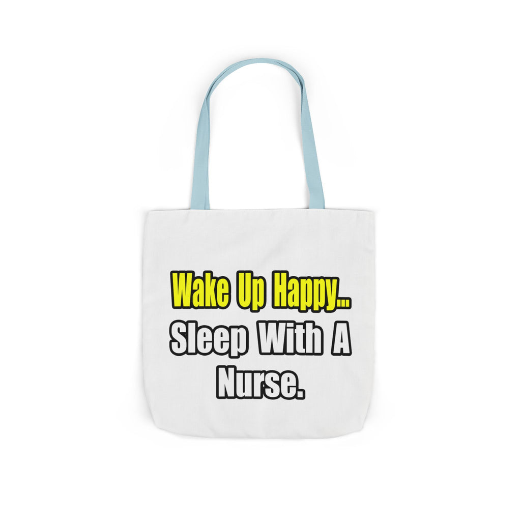 Sleep With a Nurse - Canvas Tote Bag, 5-Color Straps